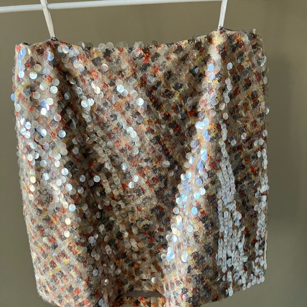 J. Crew Multicolor Sequin Mini Skirt
